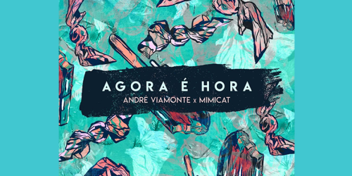 André Viamonte e Mimicat durante a gravação de 'Agora é Hora', unidos pela causa da eliminação da violência contra as mulheres.